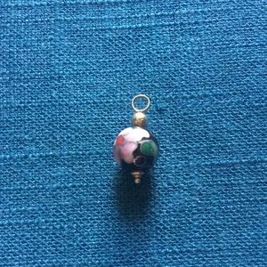 Vintage 14k Gold Cloisonné Enamel Pendant~Charm
